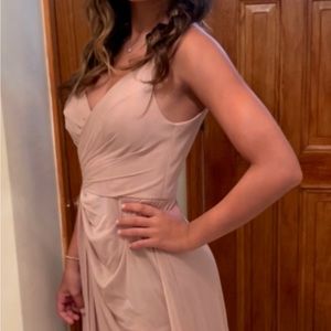 Bridesmaid dress worn once in a size 2. Material is chiffon